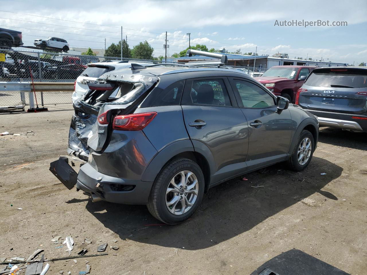 2018 Mazda Cx-3 Sport Gray vin: JM1DKFB77J0319535