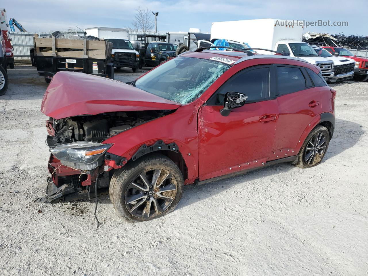 2018 Mazda Cx-3 Touring Red vin: JM1DKFC70J0309198