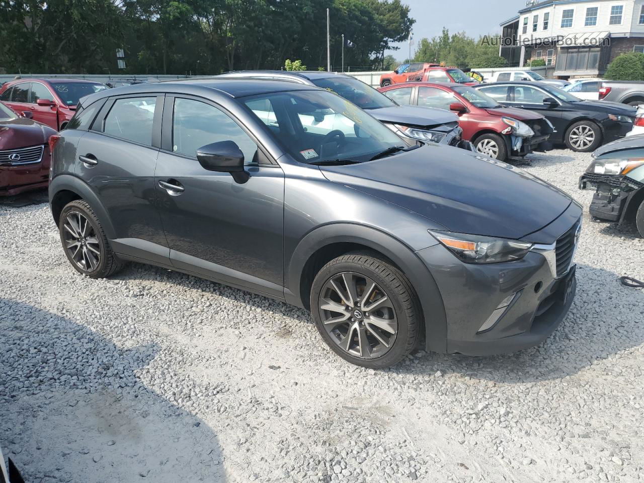 2018 Mazda Cx-3 Touring Gray vin: JM1DKFC70J0309590