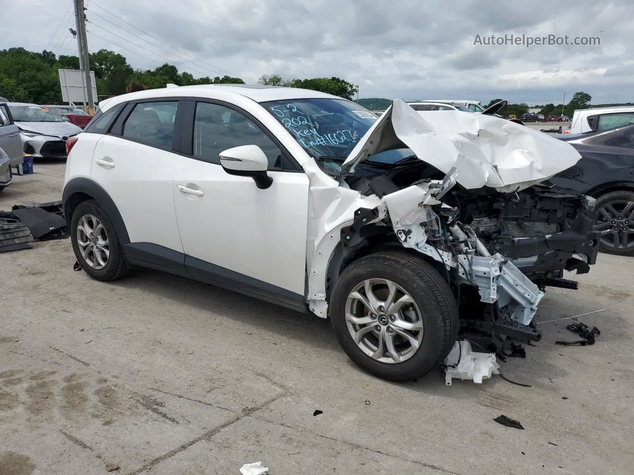 2016 Mazda Cx-3 Touring White vin: JM1DKFC72G0135823