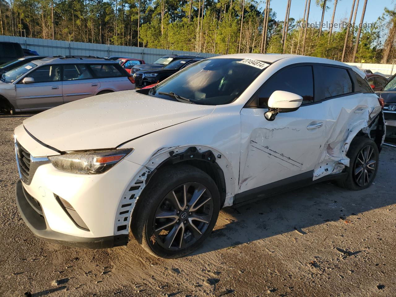 2018 Mazda Cx-3 Touring White vin: JM1DKFC73J0301631