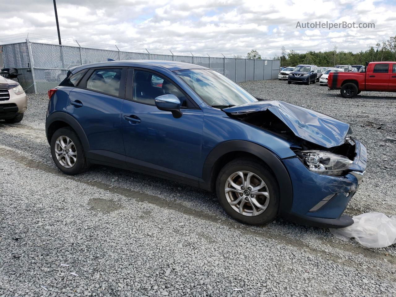 2018 Mazda Cx-3 Touring Blue vin: JM1DKFC75J1303049