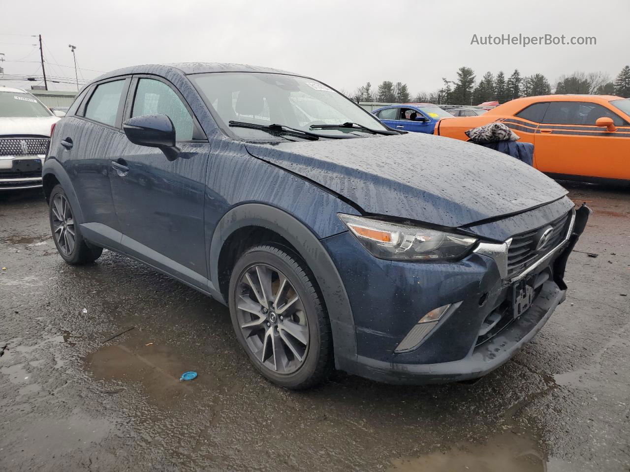 2018 Mazda Cx-3 Touring Blue vin: JM1DKFC75J1303472