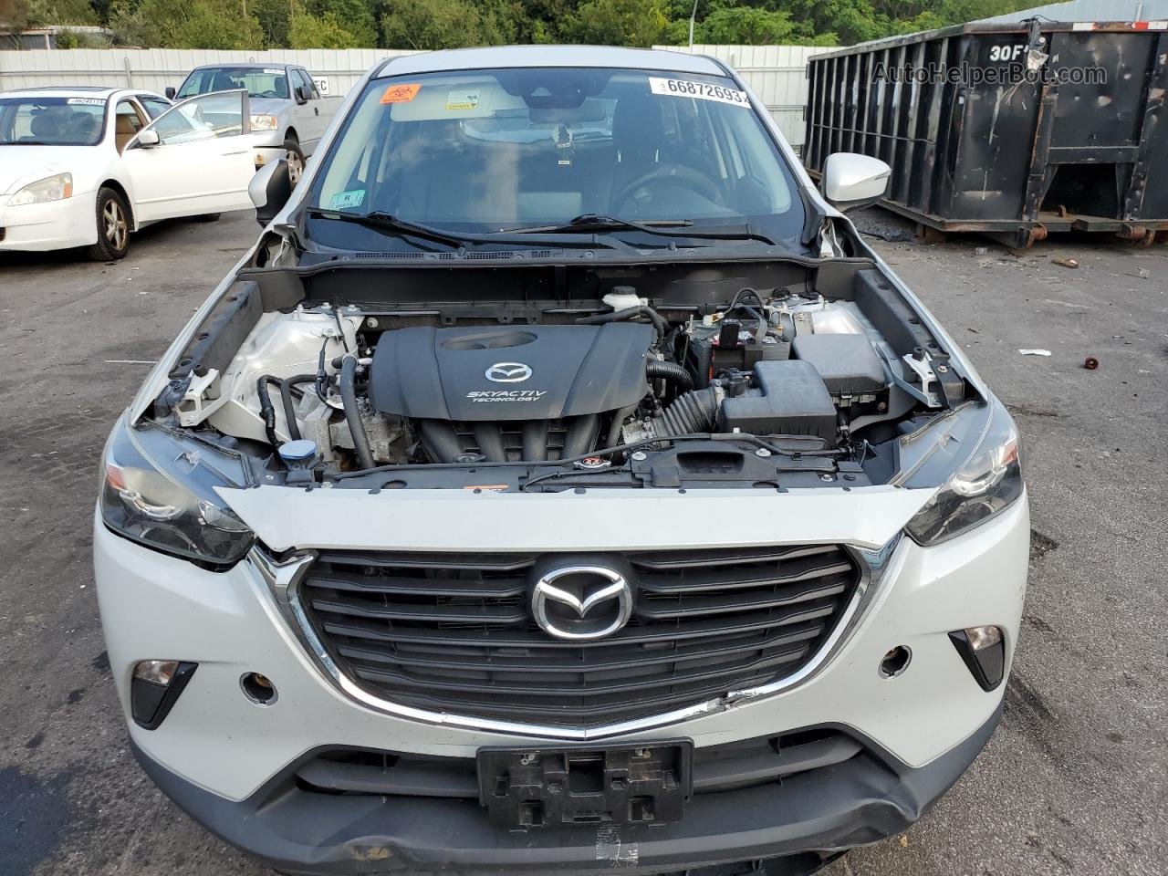 2018 Mazda Cx-3 Touring White vin: JM1DKFC77J0331635