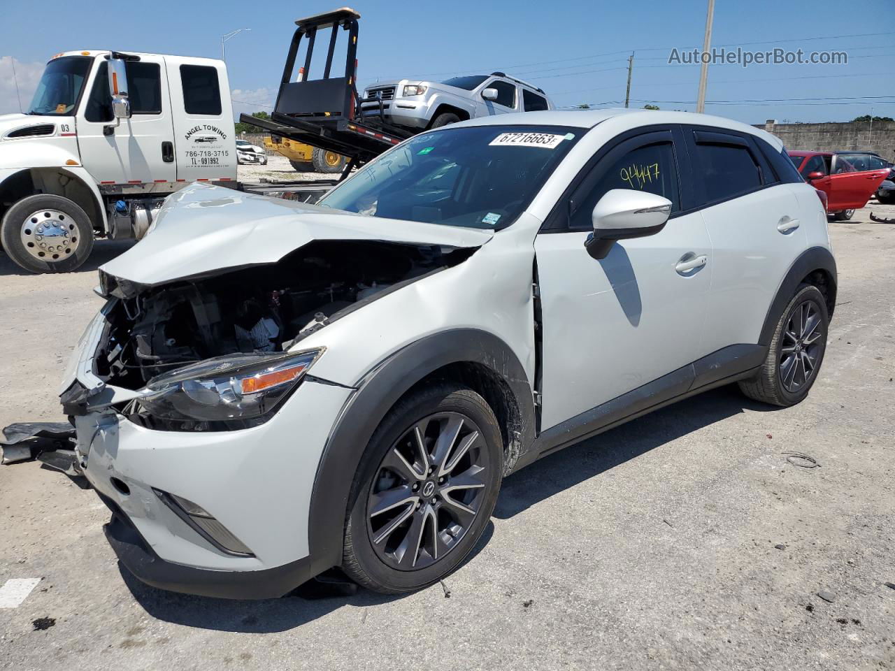 2018 Mazda Cx-3 Touring White vin: JM1DKFC78J0315413