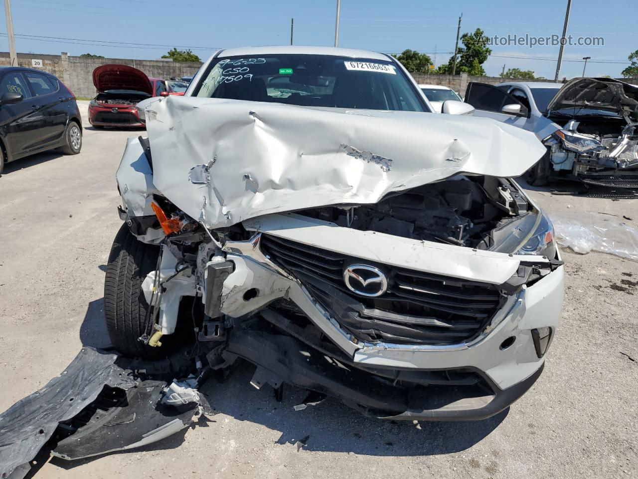 2018 Mazda Cx-3 Touring White vin: JM1DKFC78J0315413