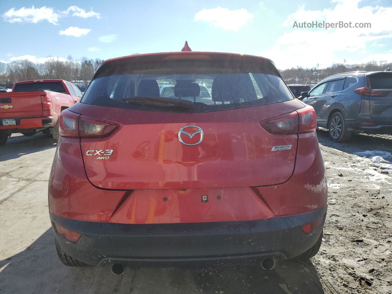 2018 Mazda Cx-3 Touring Red vin: JM1DKFC7XJ1303418