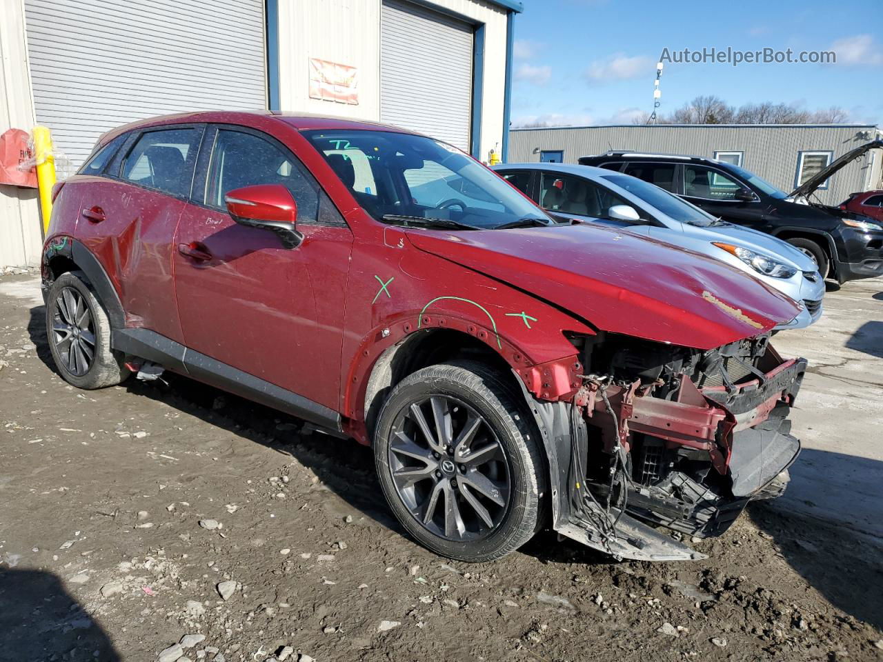 2018 Mazda Cx-3 Touring Red vin: JM1DKFC7XJ1303418