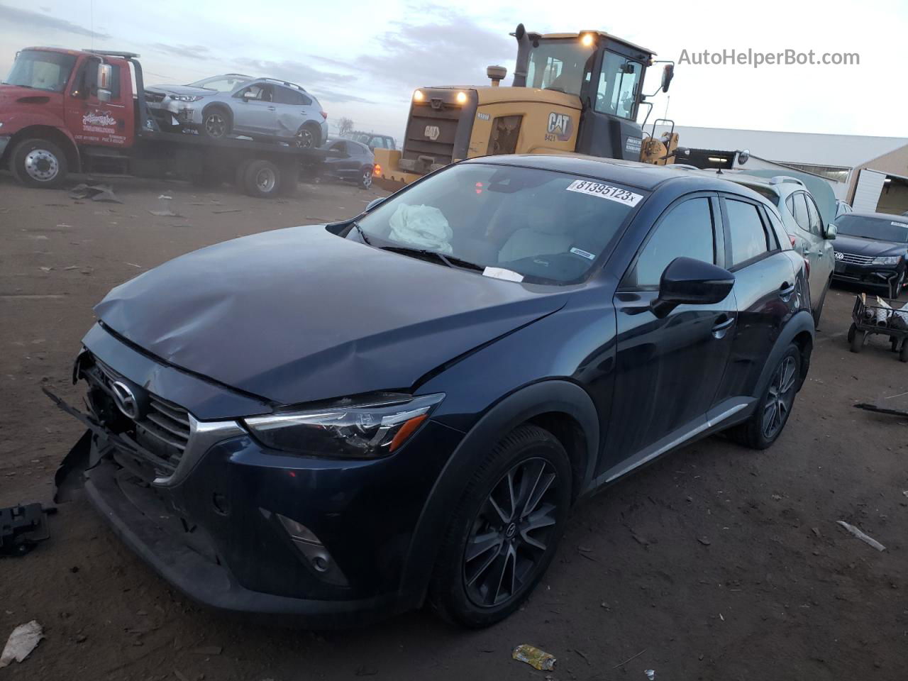 2018 Mazda Cx-3 Grand Touring Синий vin: JM1DKFD71J0318877