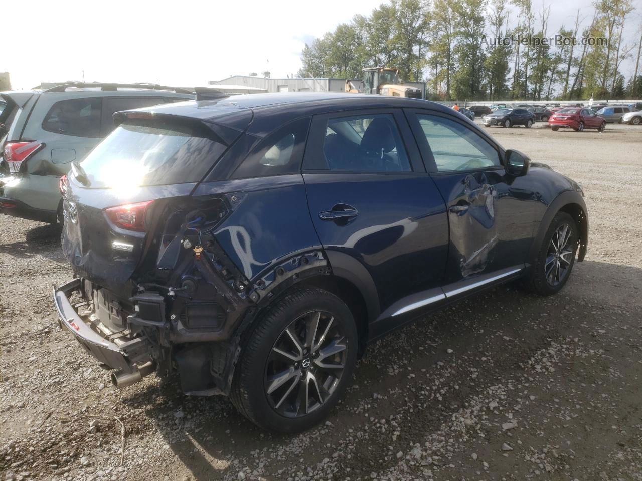 2017 Mazda Cx-3 Grand Touring Синий vin: JM1DKFD73H0154414