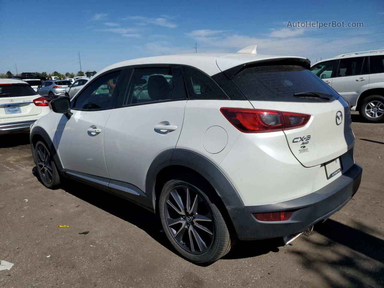 2018 Mazda Cx-3 Grand Touring White vin: JM1DKFD73J0312627