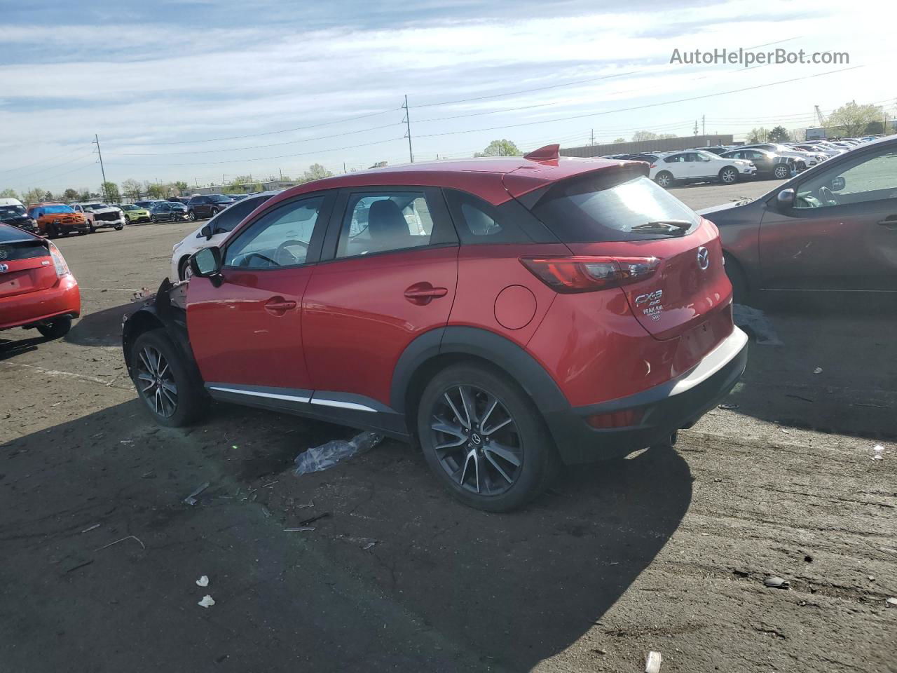 2018 Mazda Cx-3 Grand Touring Red vin: JM1DKFD73J0318198