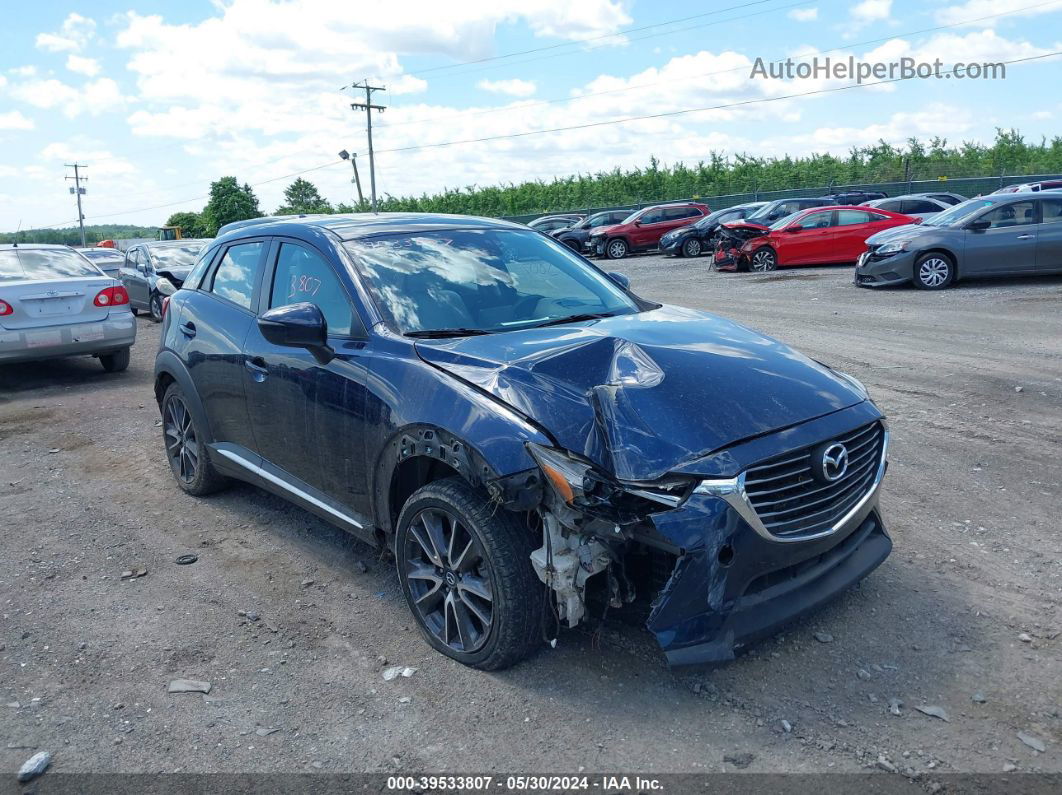 2018 Mazda Cx-3 Grand Touring Dark Blue vin: JM1DKFD75J0306540