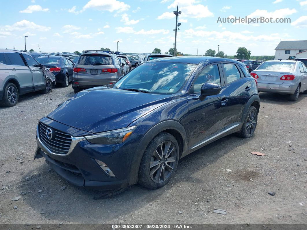 2018 Mazda Cx-3 Grand Touring Dark Blue vin: JM1DKFD75J0306540