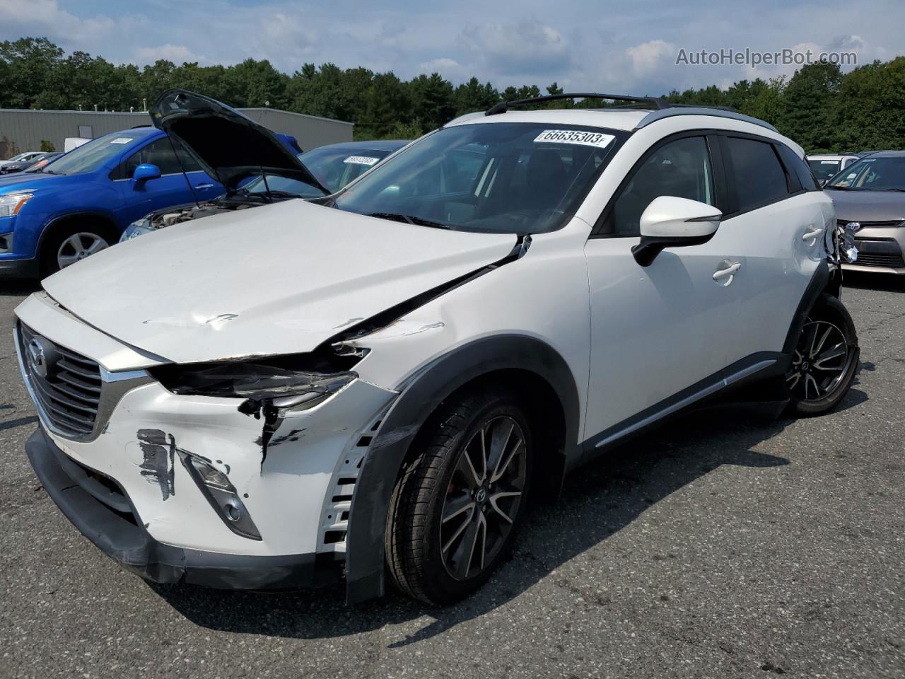 2016 Mazda Cx-3 Grand Touring White vin: JM1DKFD78G0138899