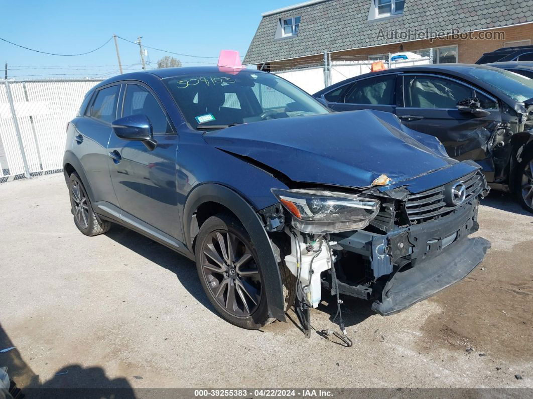 2018 Mazda Cx-3 Grand Touring Blue vin: JM1DKFD7XJ0324029