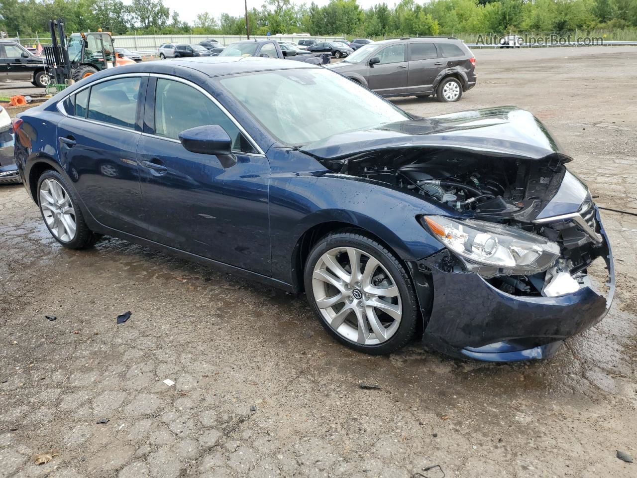 2015 Mazda 6 Touring Blue vin: JM1GJ1T51F1213373