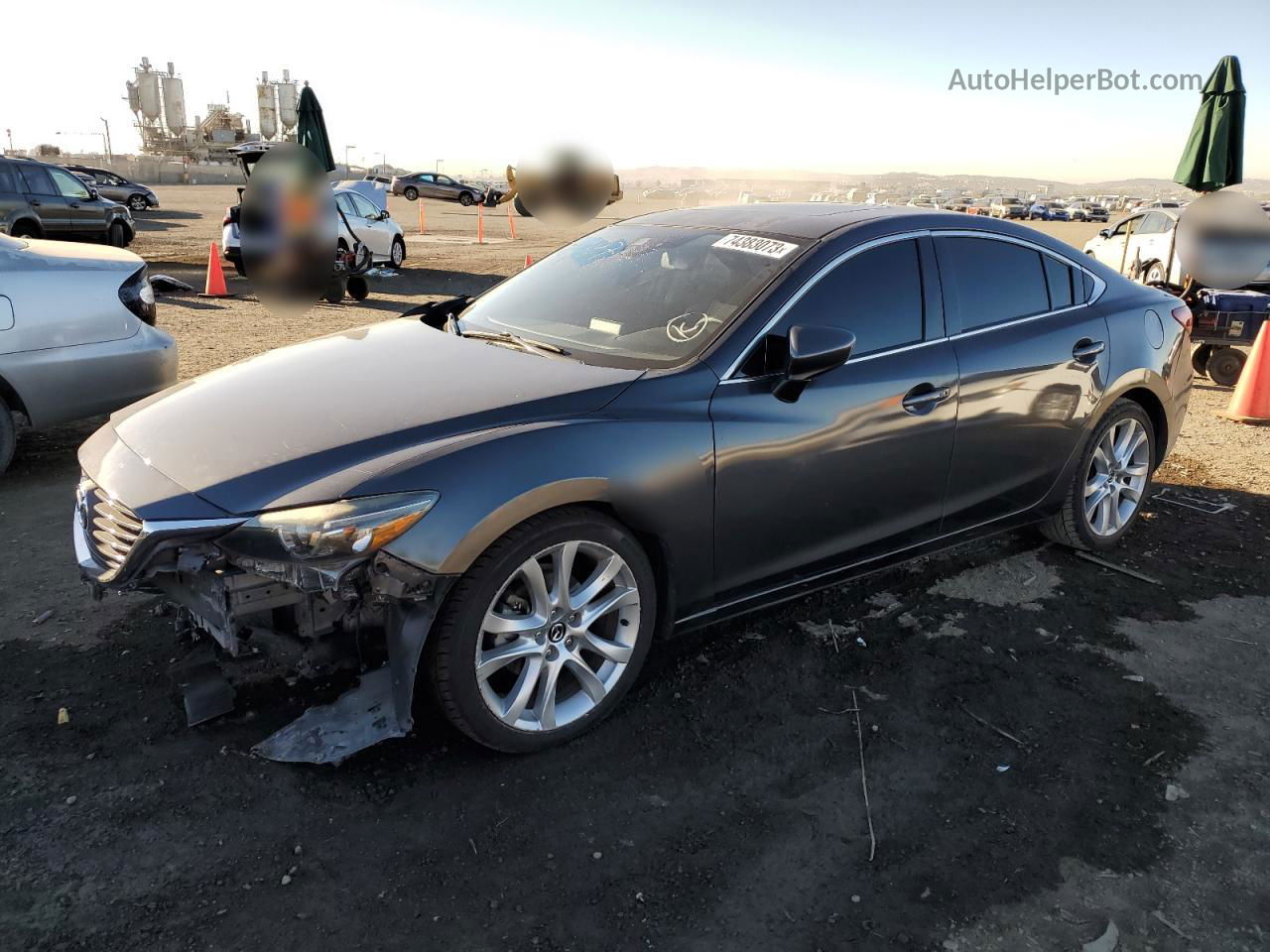 2016 Mazda 6 Touring Gray vin: JM1GJ1T51G1445487