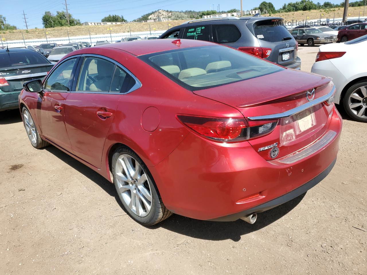 2015 Mazda 6 Touring Maroon vin: JM1GJ1T52F1224771