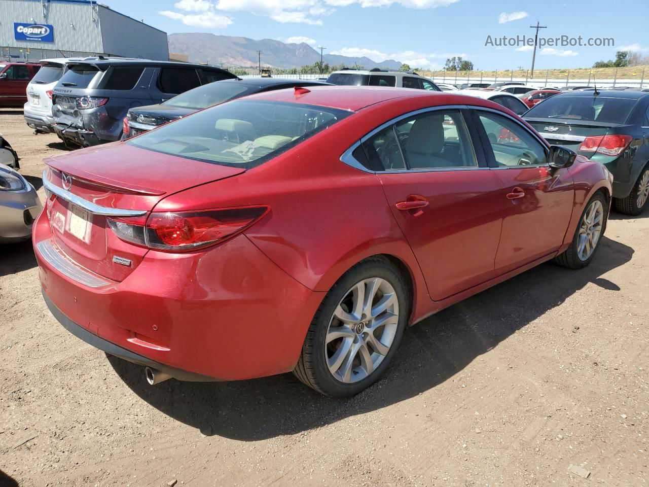 2015 Mazda 6 Touring Maroon vin: JM1GJ1T52F1224771