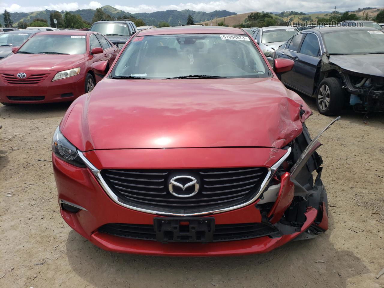 2016 Mazda 6 Touring Красный vin: JM1GJ1T52G1476313