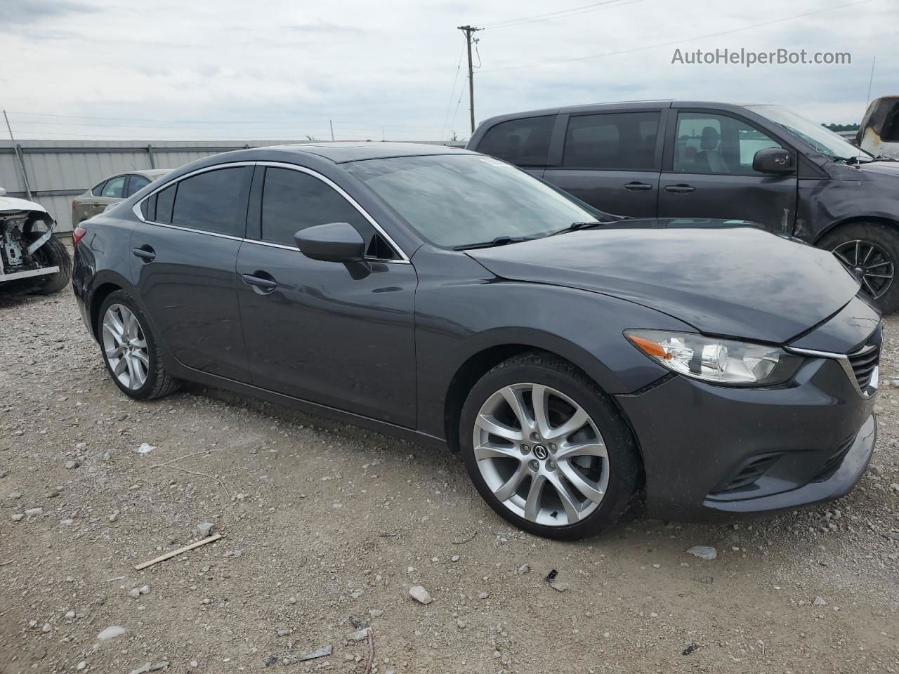 2015 Mazda 6 Touring Charcoal vin: JM1GJ1T53F1213844