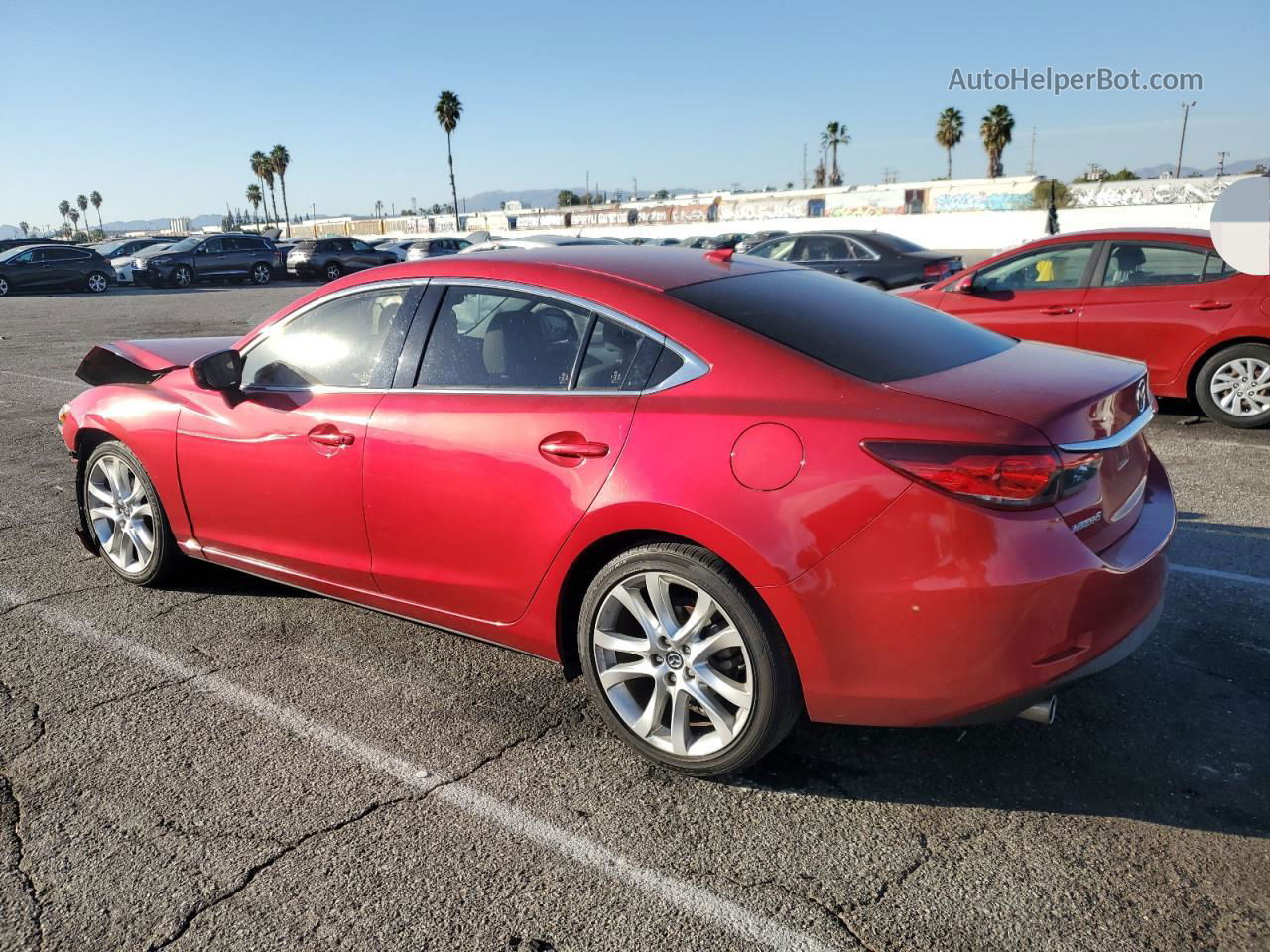 2015 Mazda 6 Touring Red vin: JM1GJ1T55F1207155