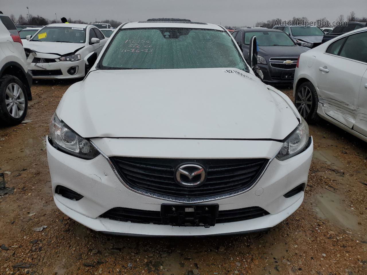 2015 Mazda 6 Touring White vin: JM1GJ1T64F1164470