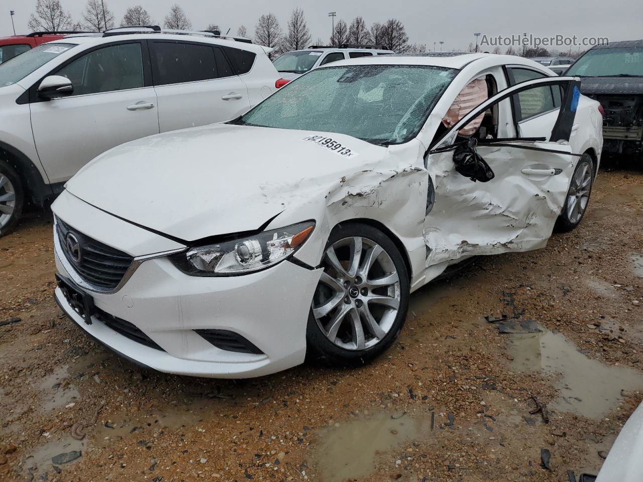 2015 Mazda 6 Touring White vin: JM1GJ1T64F1164470