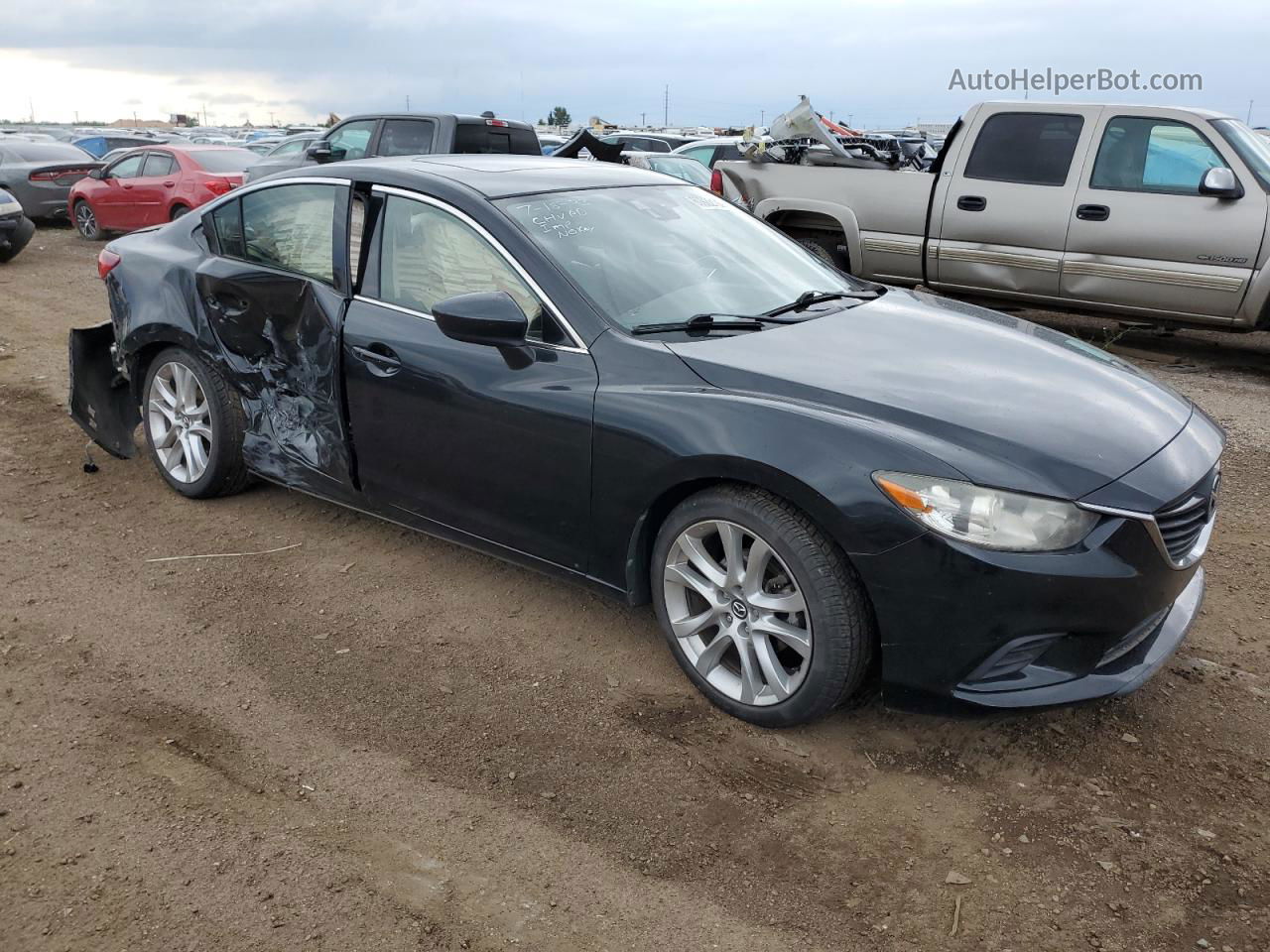 2015 Mazda 6 Touring Black vin: JM1GJ1T69F1171575