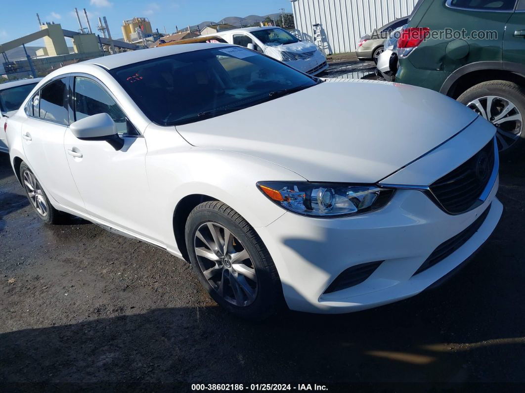 2015 Mazda Mazda6 I Sport White vin: JM1GJ1U50F1189632