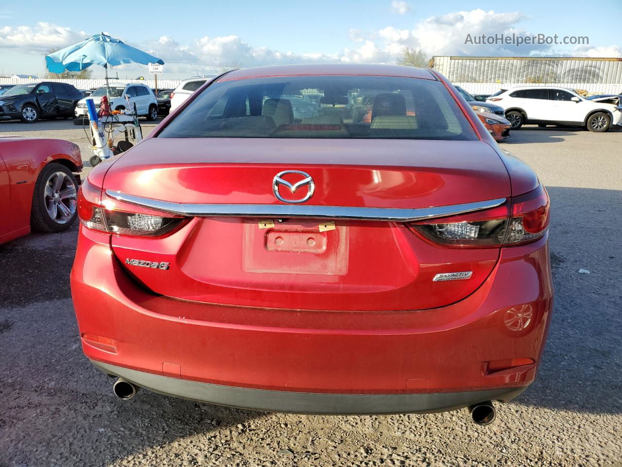 2015 Mazda 6 Sport Бордовый vin: JM1GJ1U50F1203366