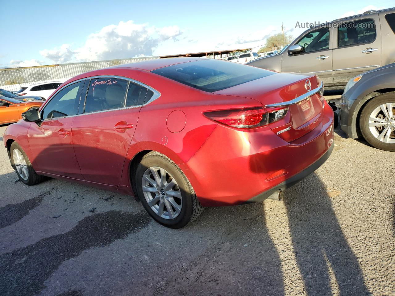 2015 Mazda 6 Sport Burgundy vin: JM1GJ1U50F1203366