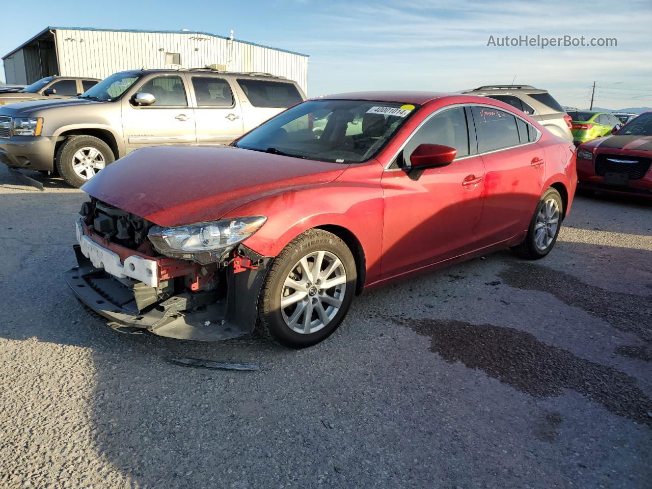 2015 Mazda 6 Sport Burgundy vin: JM1GJ1U50F1203366