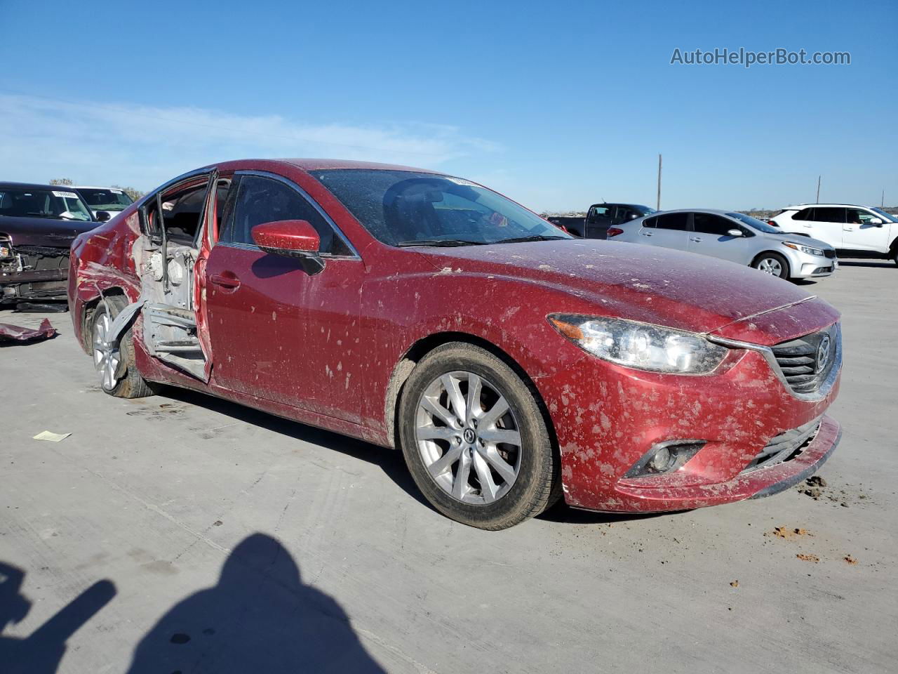 2015 Mazda 6 Sport Красный vin: JM1GJ1U50F1216568