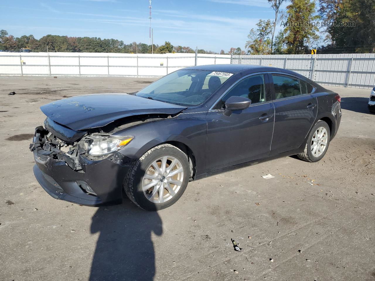 2015 Mazda 6 Sport Gray vin: JM1GJ1U51F1196086