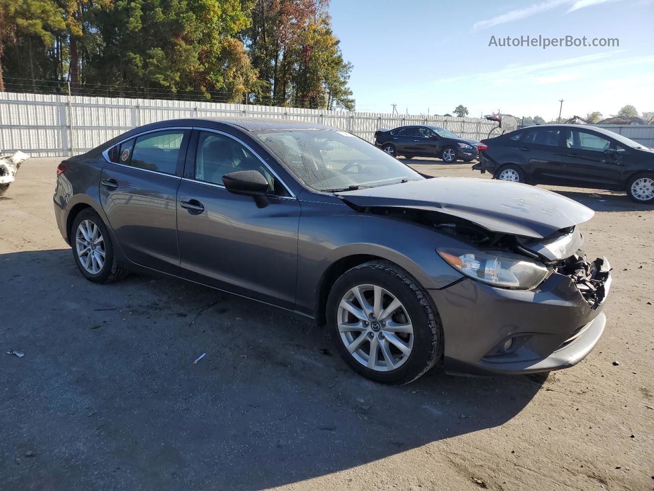 2015 Mazda 6 Sport Gray vin: JM1GJ1U51F1196086