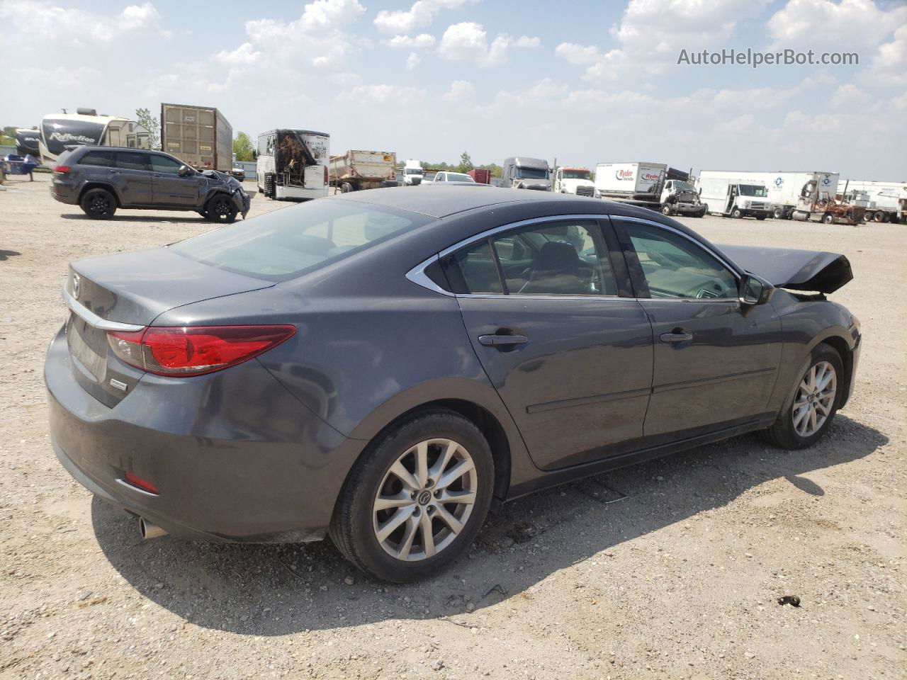 2016 Mazda 6 Sport Gray vin: JM1GJ1U51G1404906