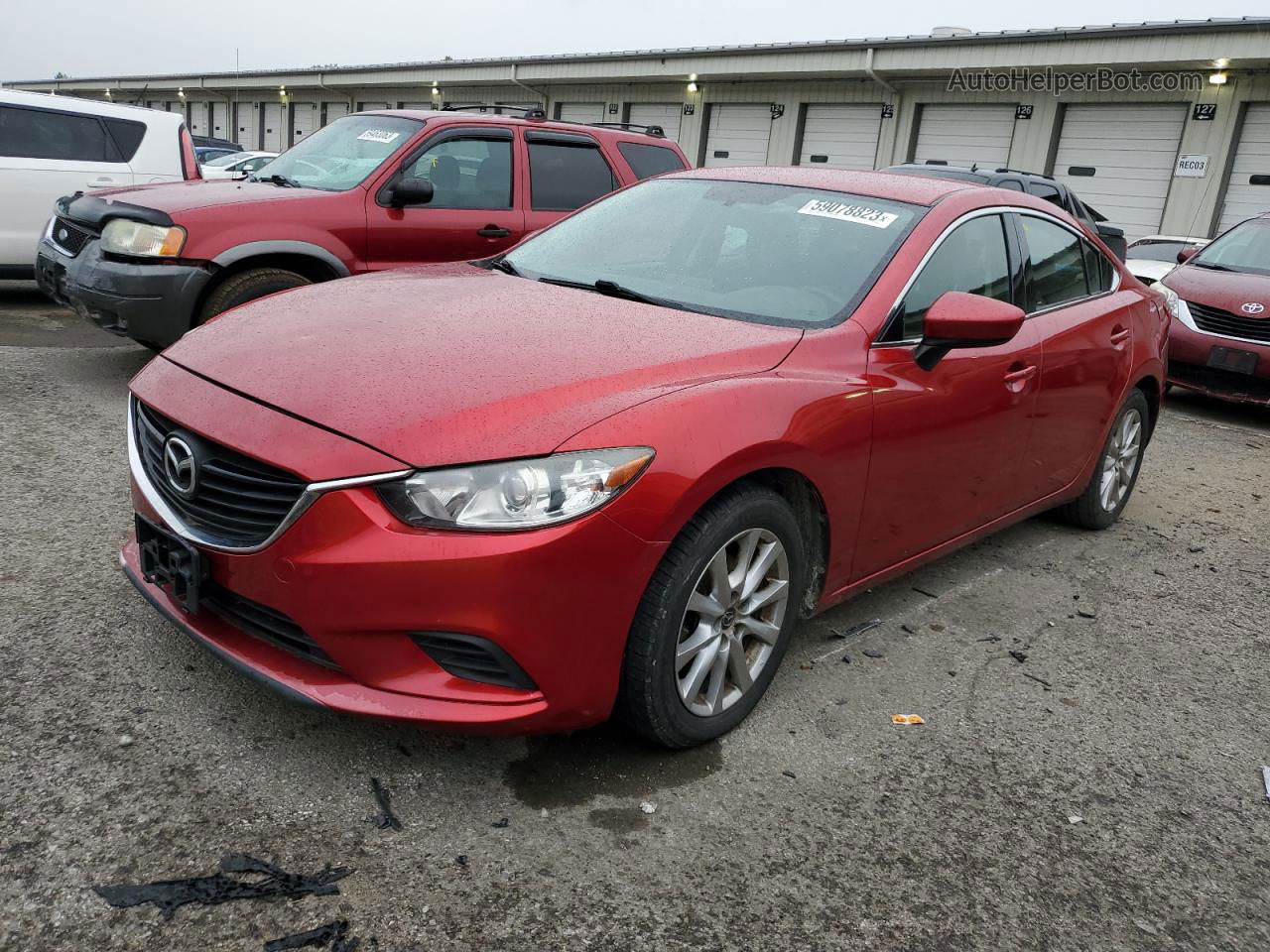 2016 Mazda 6 Sport Темно-бордовый vin: JM1GJ1U51G1408552