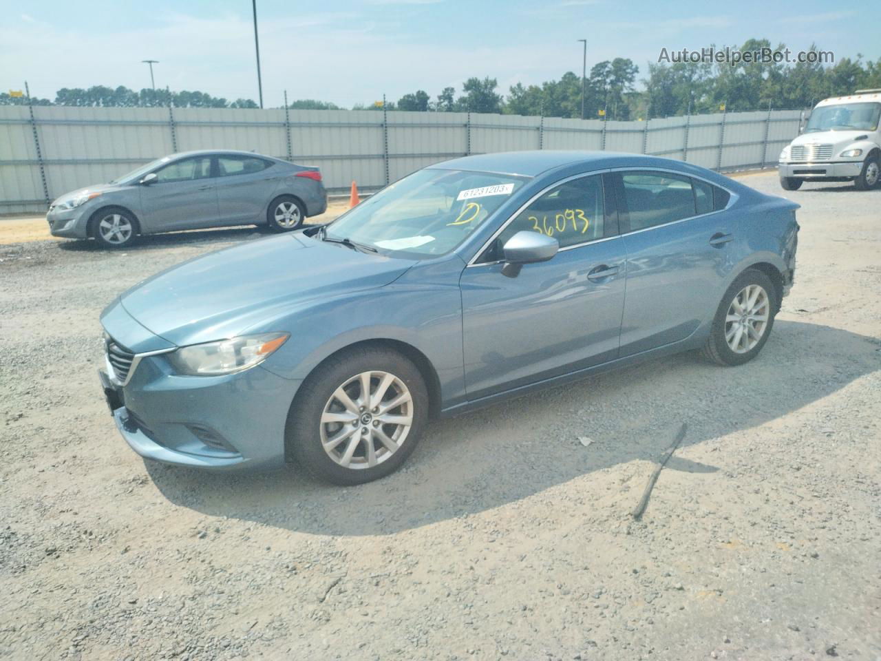 2015 Mazda 6 Sport Blue vin: JM1GJ1U52F1183301