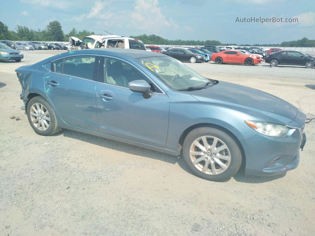 2015 Mazda 6 Sport Blue vin: JM1GJ1U52F1183301