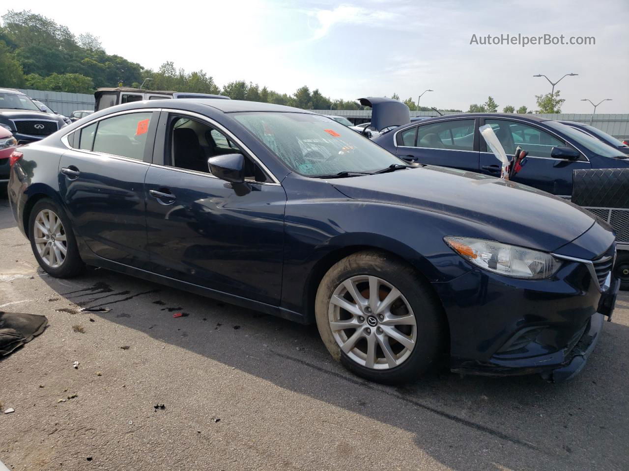 2015 Mazda 6 Sport Blue vin: JM1GJ1U52F1189650