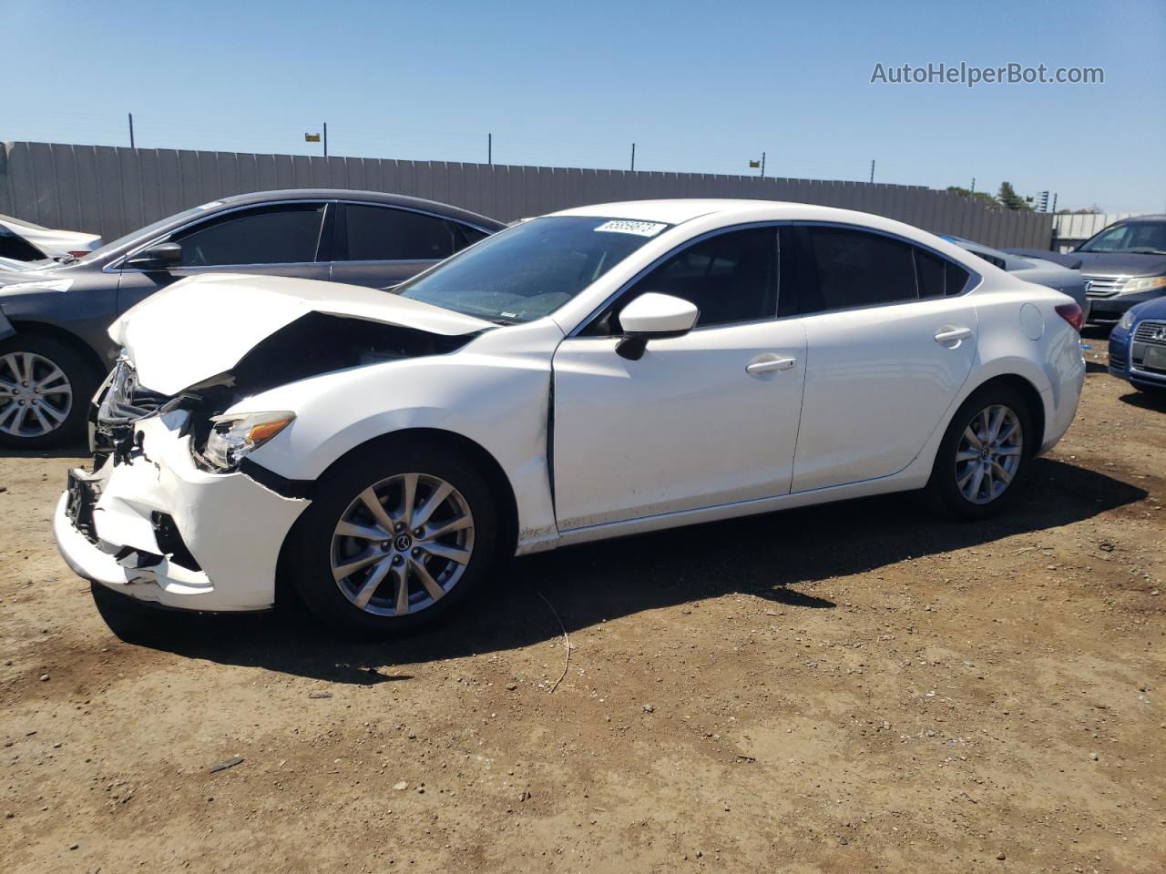 2015 Mazda 6 Sport White vin: JM1GJ1U52F1199336