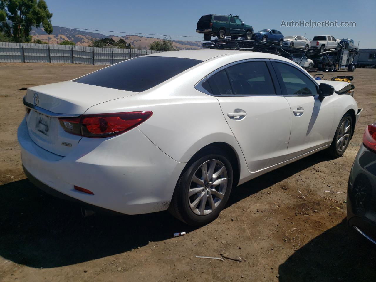 2015 Mazda 6 Sport White vin: JM1GJ1U52F1199336