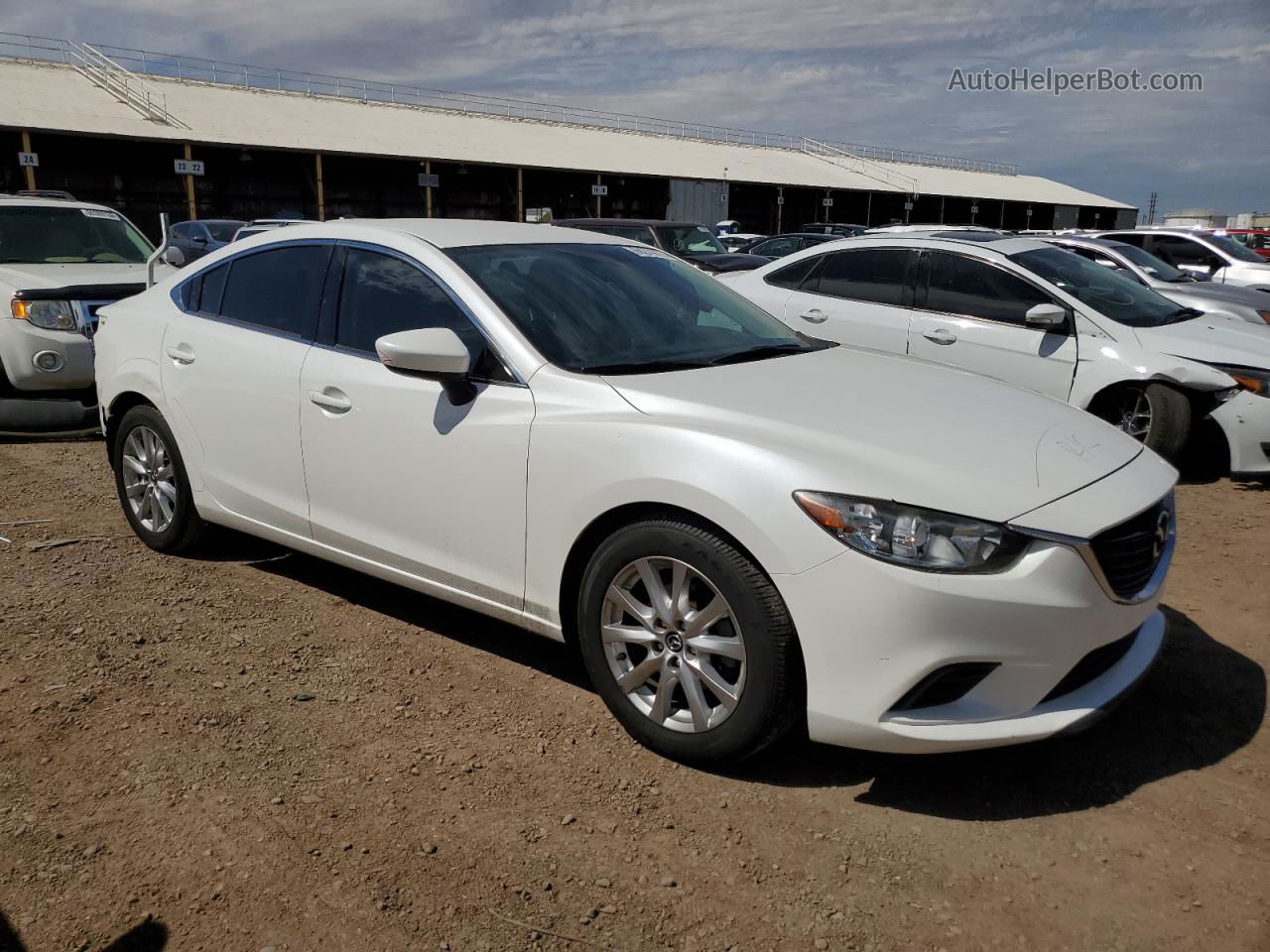 2016 Mazda 6 Sport White vin: JM1GJ1U52G1403537