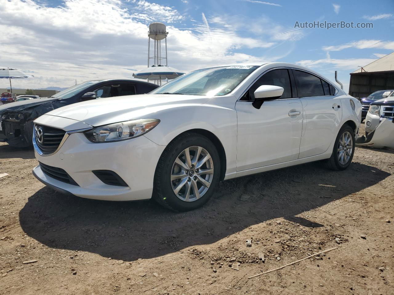 2016 Mazda 6 Sport White vin: JM1GJ1U52G1403537