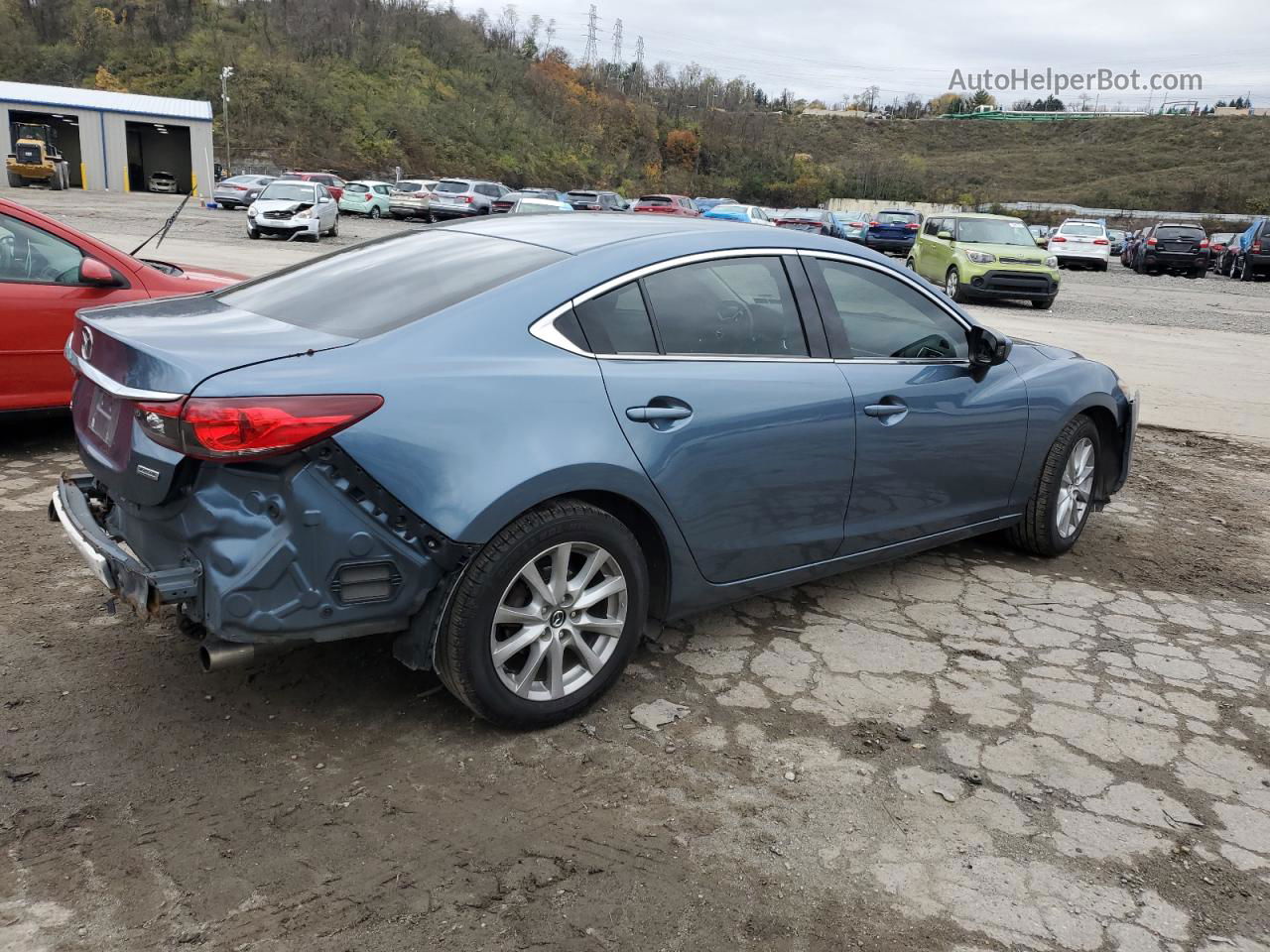 2016 Mazda 6 Sport Blue vin: JM1GJ1U52G1426381