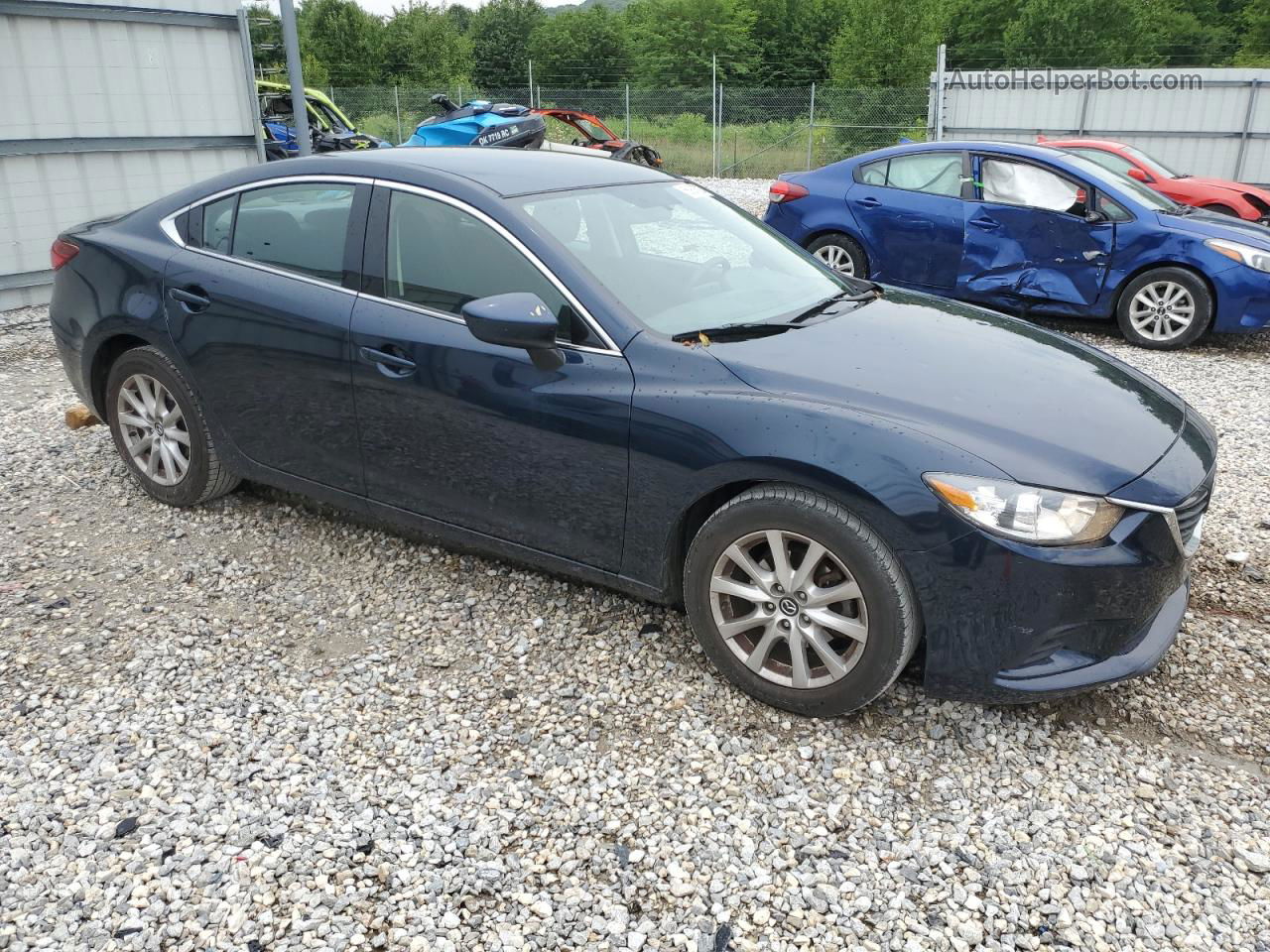 2016 Mazda 6 Sport Blue vin: JM1GJ1U53G1424607