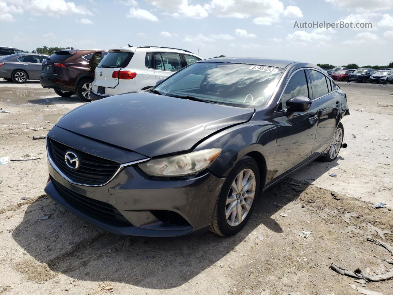 2016 Mazda 6 Sport Gray vin: JM1GJ1U53G1449099