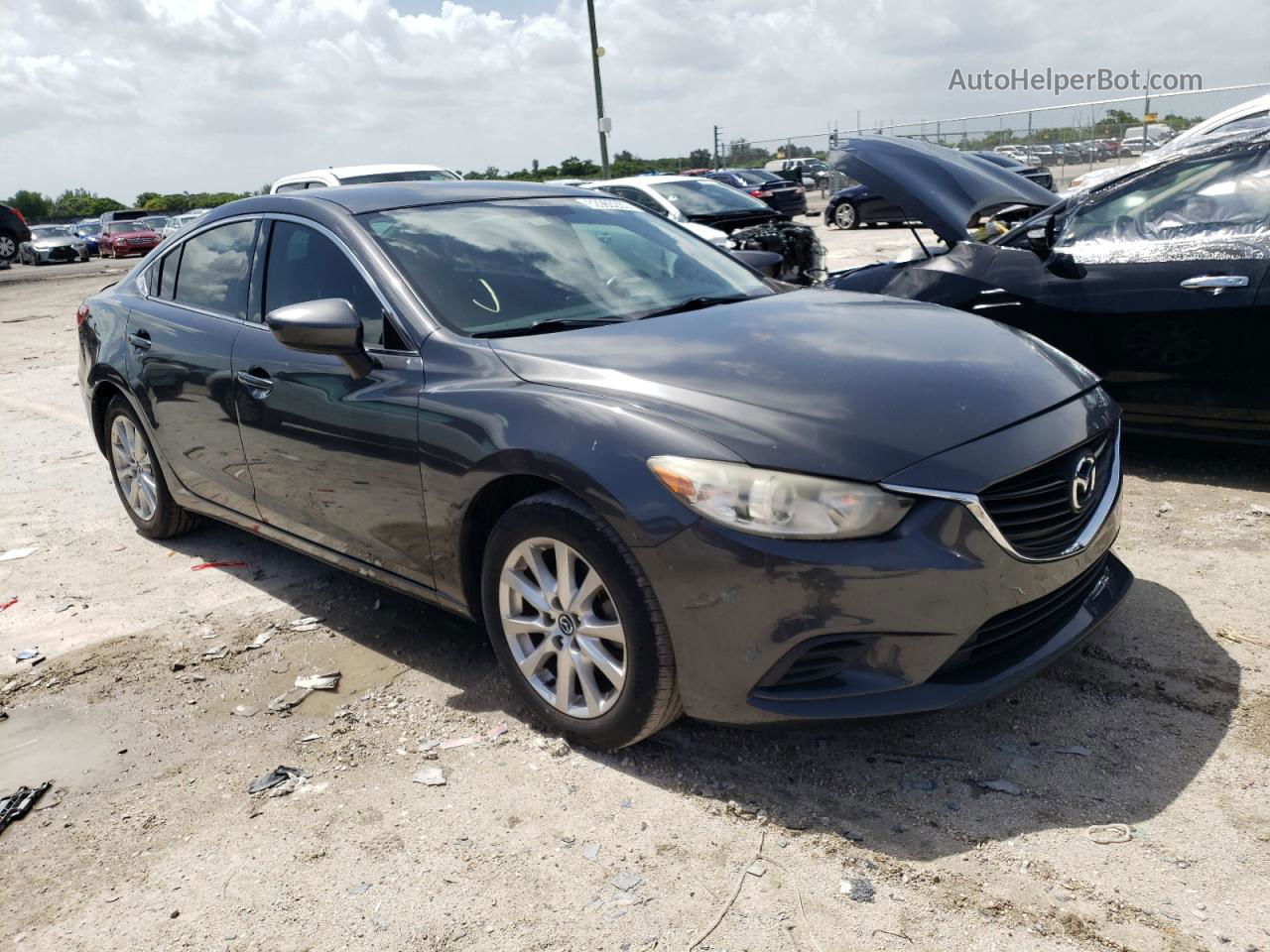 2016 Mazda 6 Sport Gray vin: JM1GJ1U53G1449099